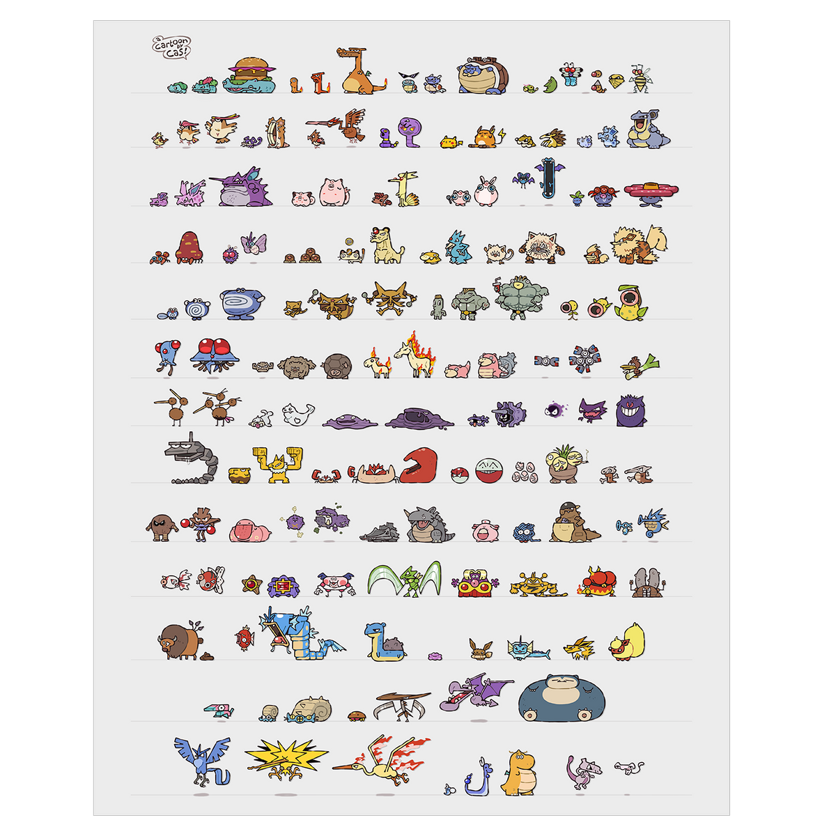 151 by Cas van de Pol - Poster Print