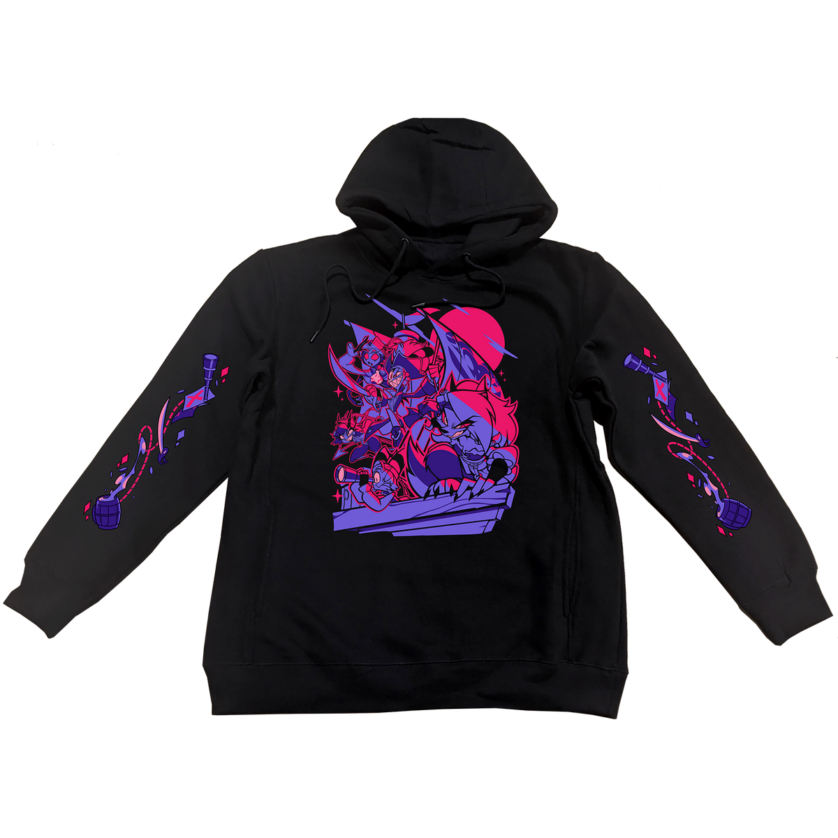 Pullover Hoodie - Blitz's Ship w/Printed Sleeves *LIMITED STOCK*