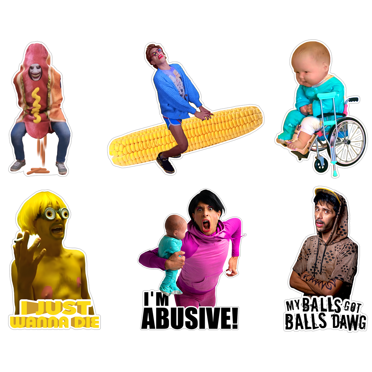 Brandon Rogers - 6 Pack Sticker Set