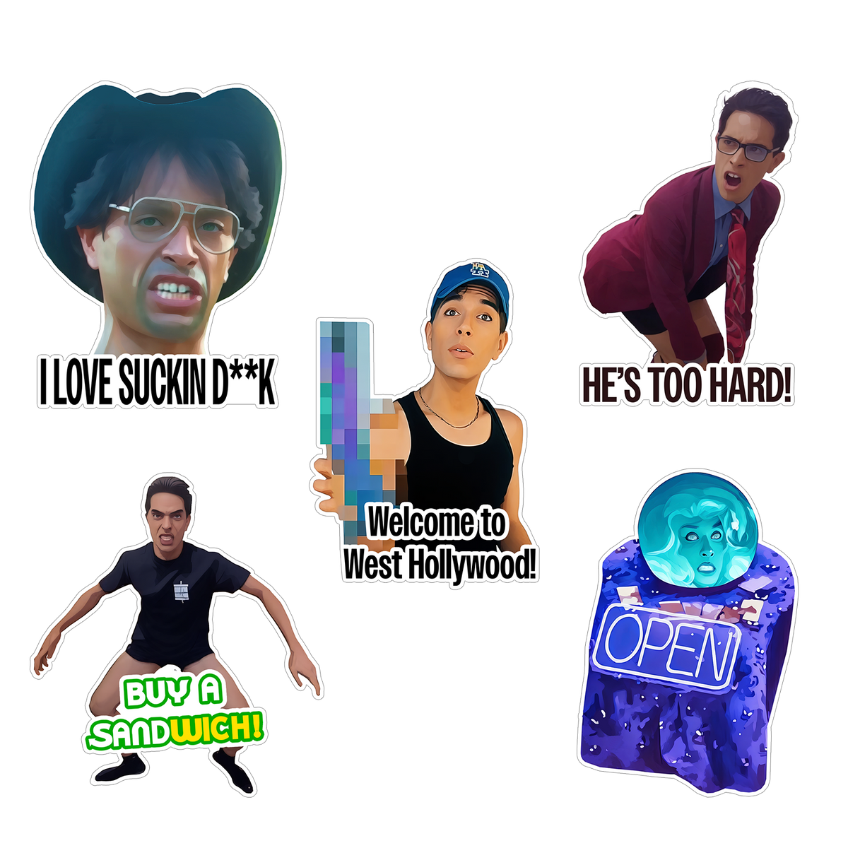 Brandon Rogers - Shorts Sticker Pack
