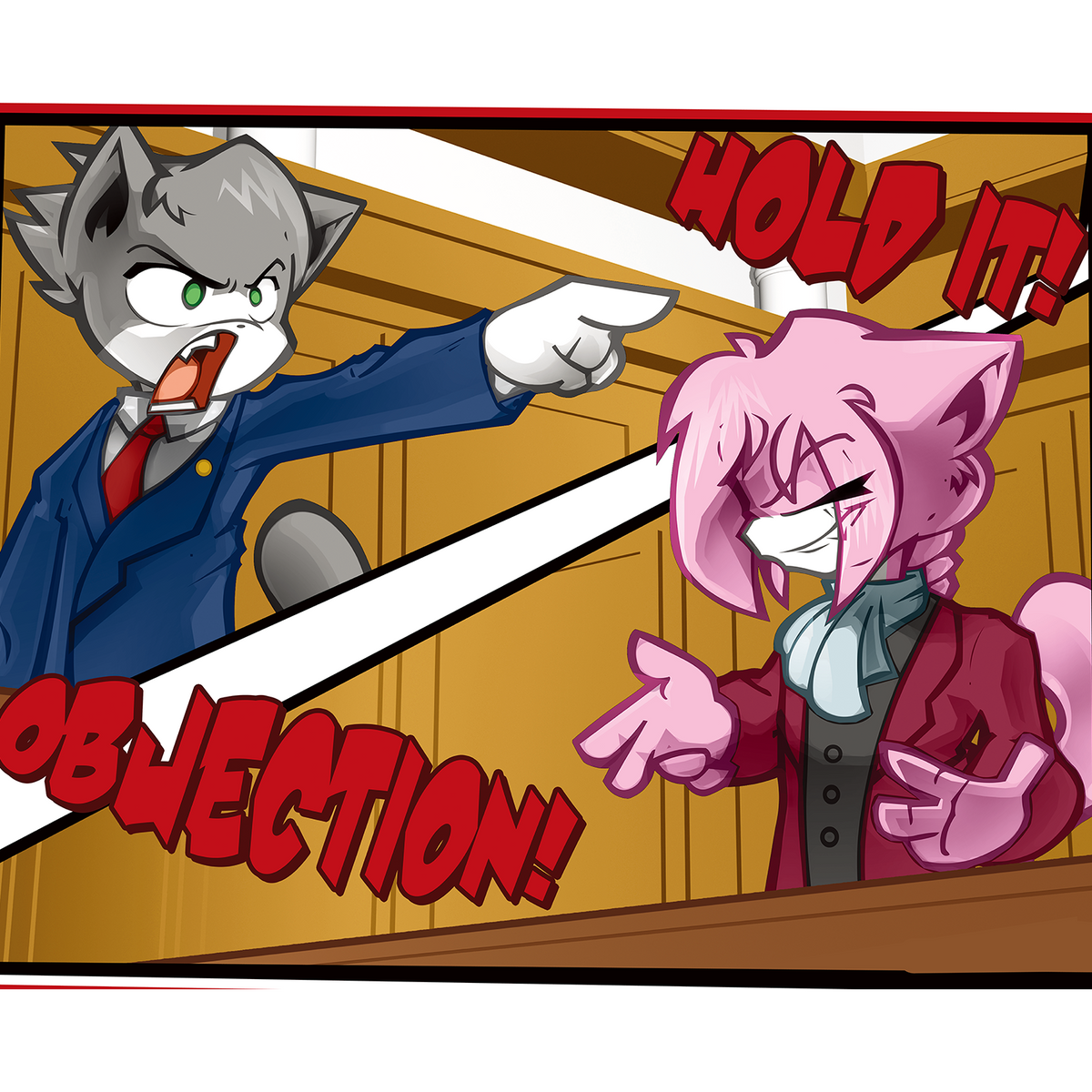 Courtroom Action - Poster Print