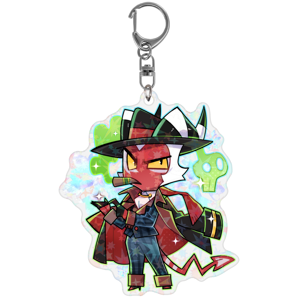 Crimson - Cozy Winter - Holographic Keychain *LIMITED STOCK*