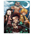 Demon Fighting Group - Poster Print