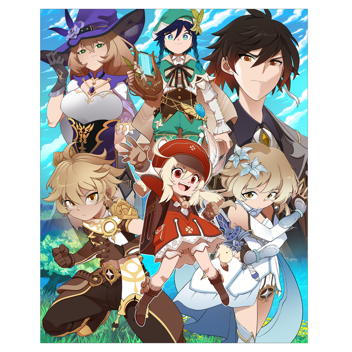 Elemental Heroes - Poster Print