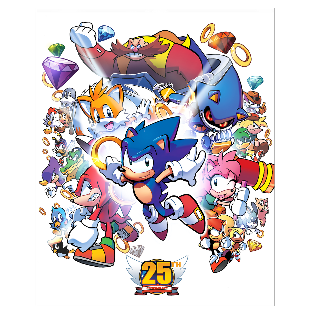 Happy Birthday Hedgehog - Poster Print