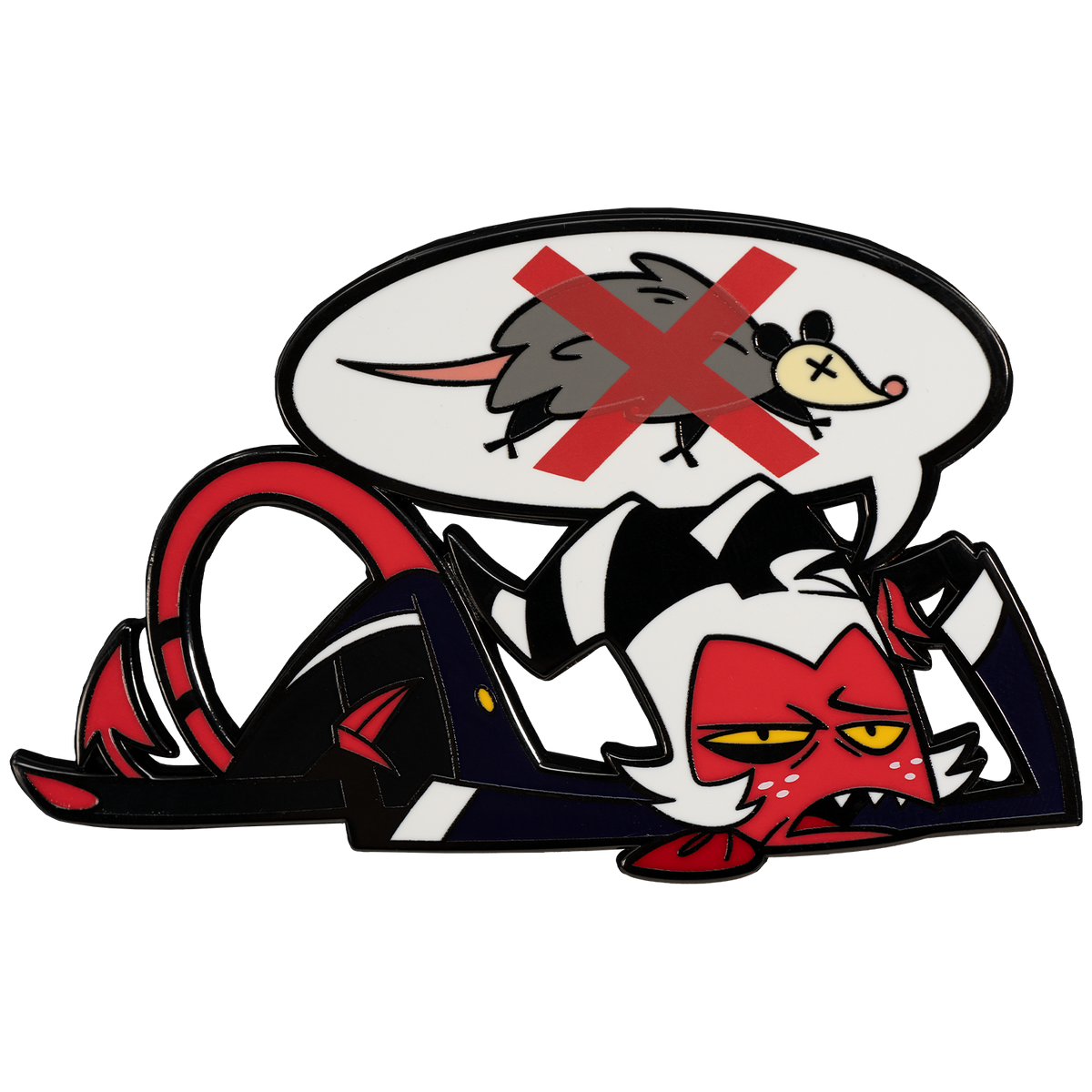 Spring Broken - I am NOT a Possum - Oversize Enamel Pin *LIMITED STOCK*