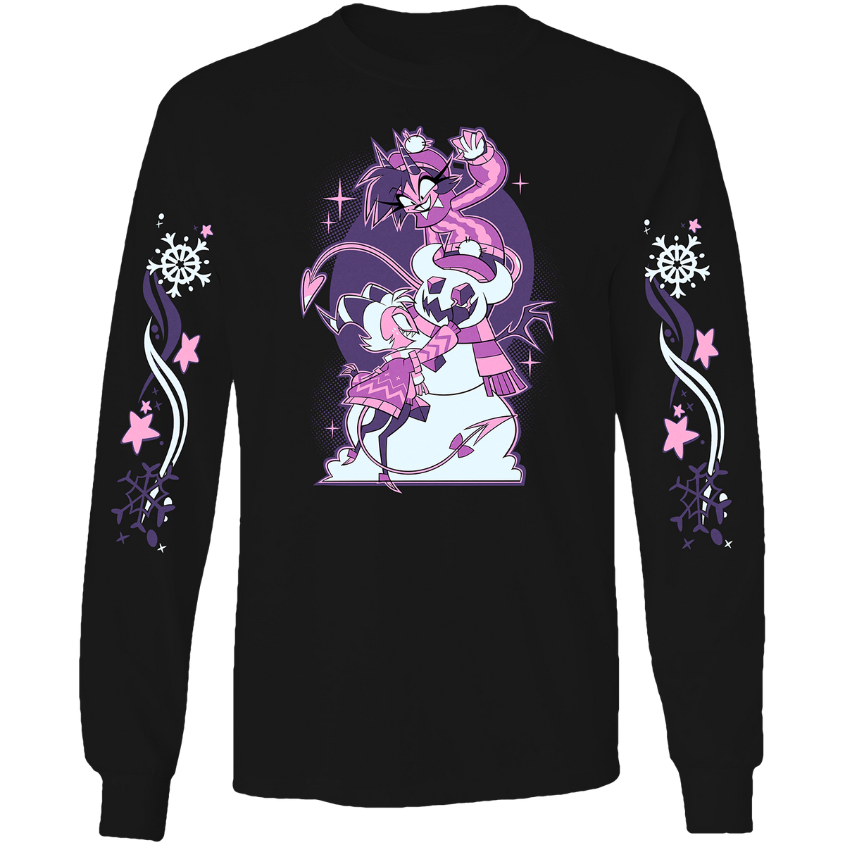 Long Sleeve Shirt - Moxxie & Millie - Cozy Winter w/Printed Sleeves *LIMITED STOCK*