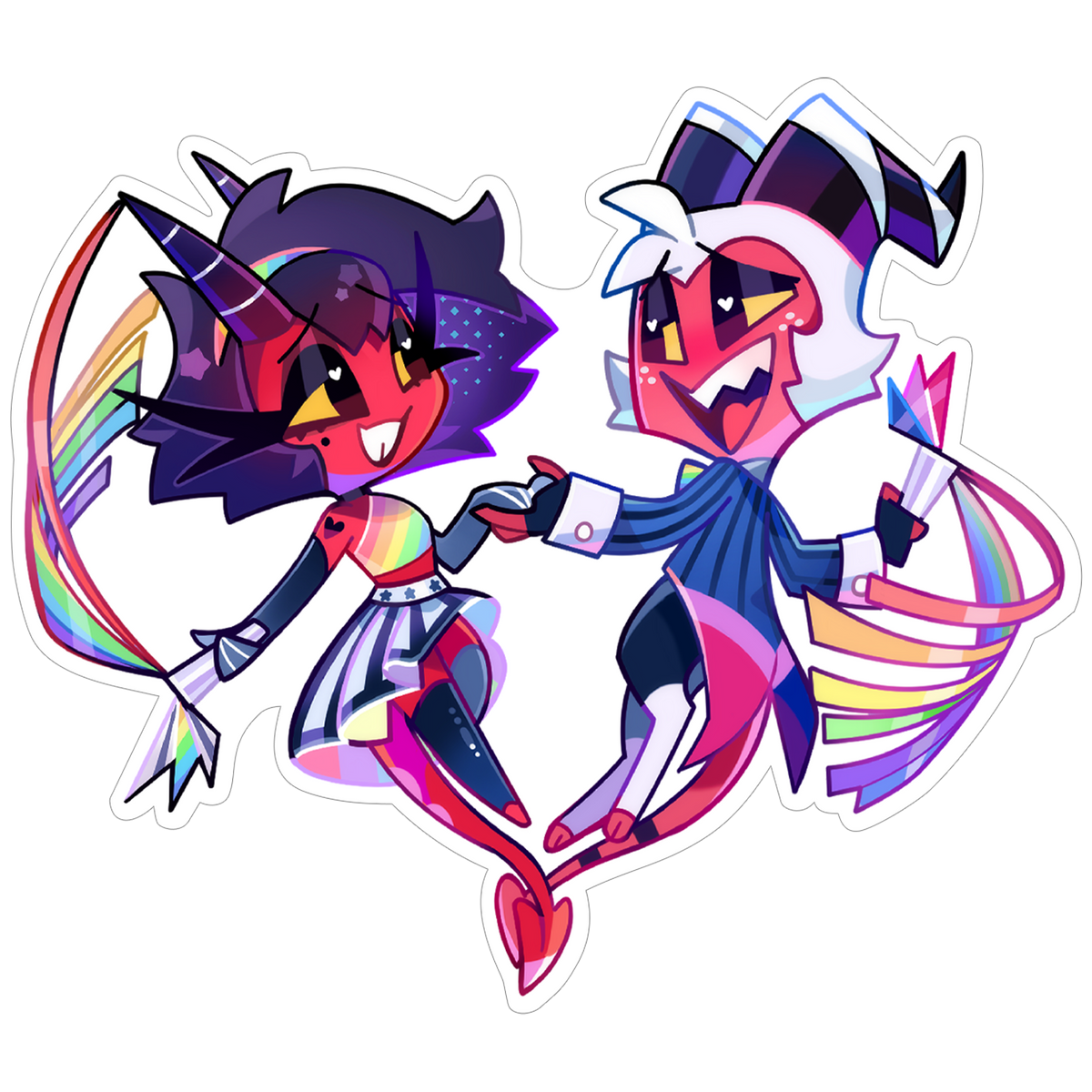 Chibi Pride Moxxie & Millie Sticker *LIMITED STOCK*