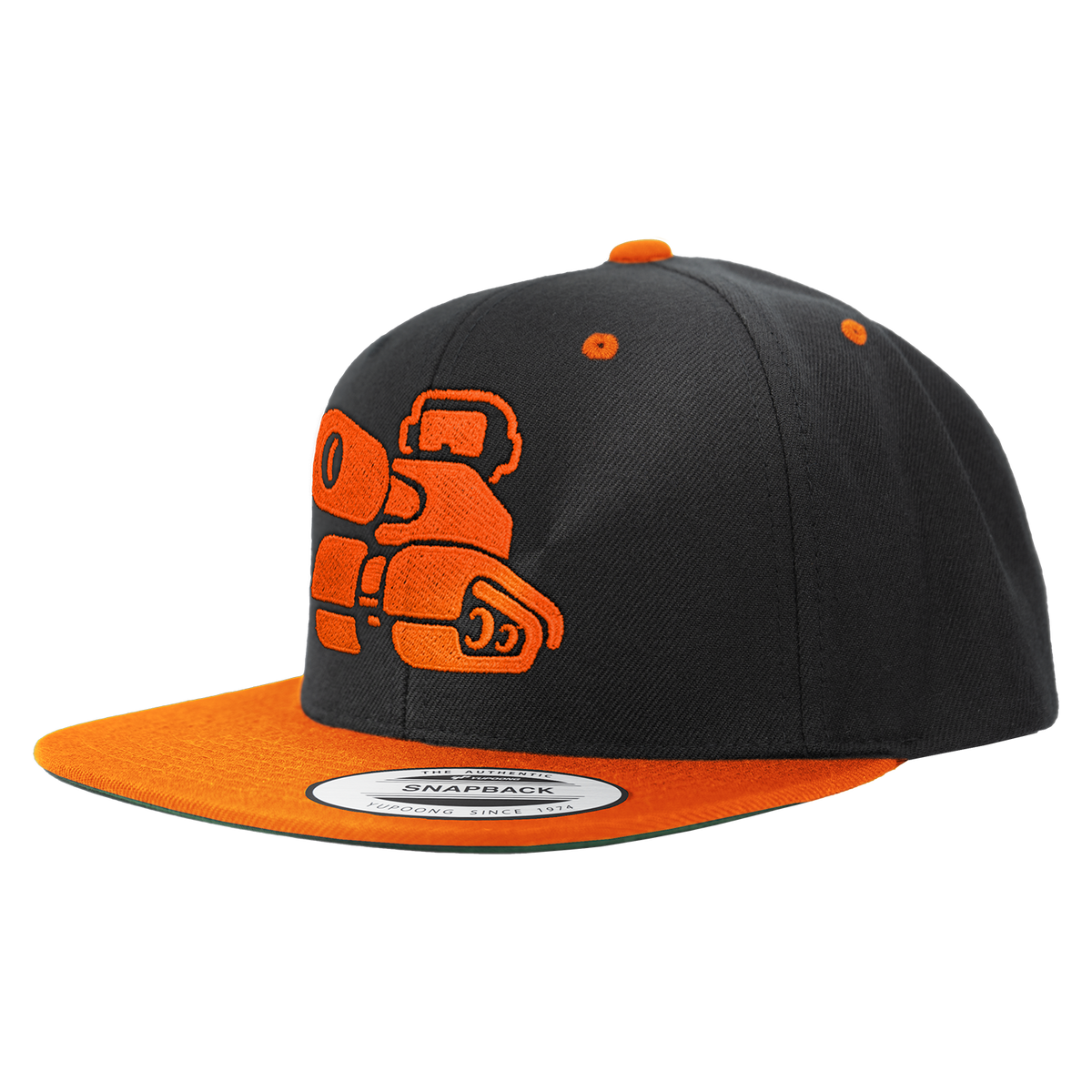 Newgrounds Logo by Zals (Vibrant Orange) Snapback Hat