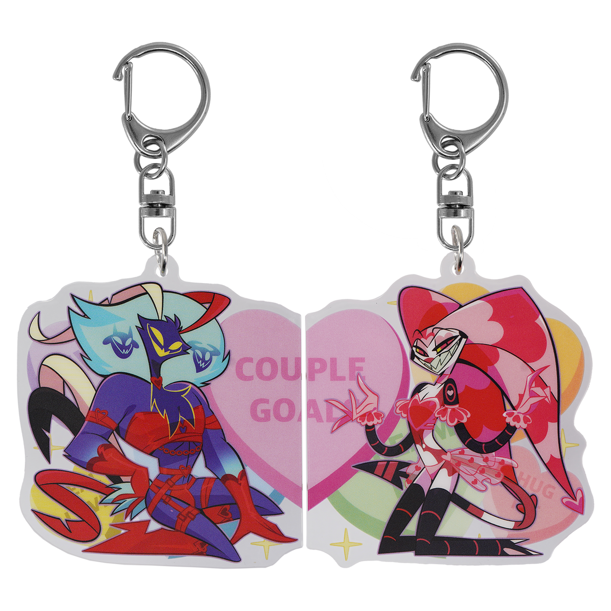 Ozzie x Fizz - Valentines 2025 Couple Magnet Acrylic Keychain *LIMITED STOCK*