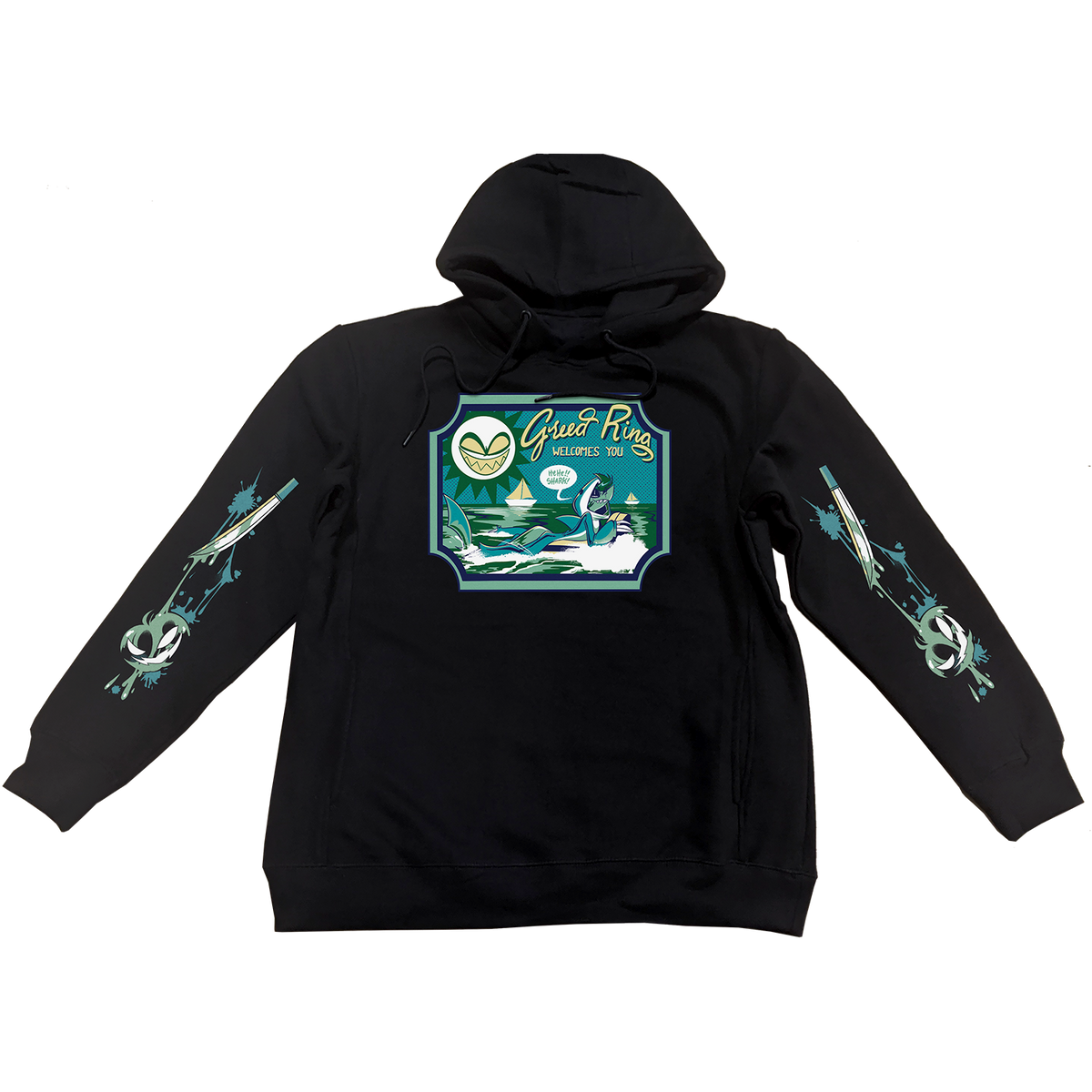 Pullover Hoodie - Chaz Halloween Slasher w/Printed Sleeves *LAST ONE*