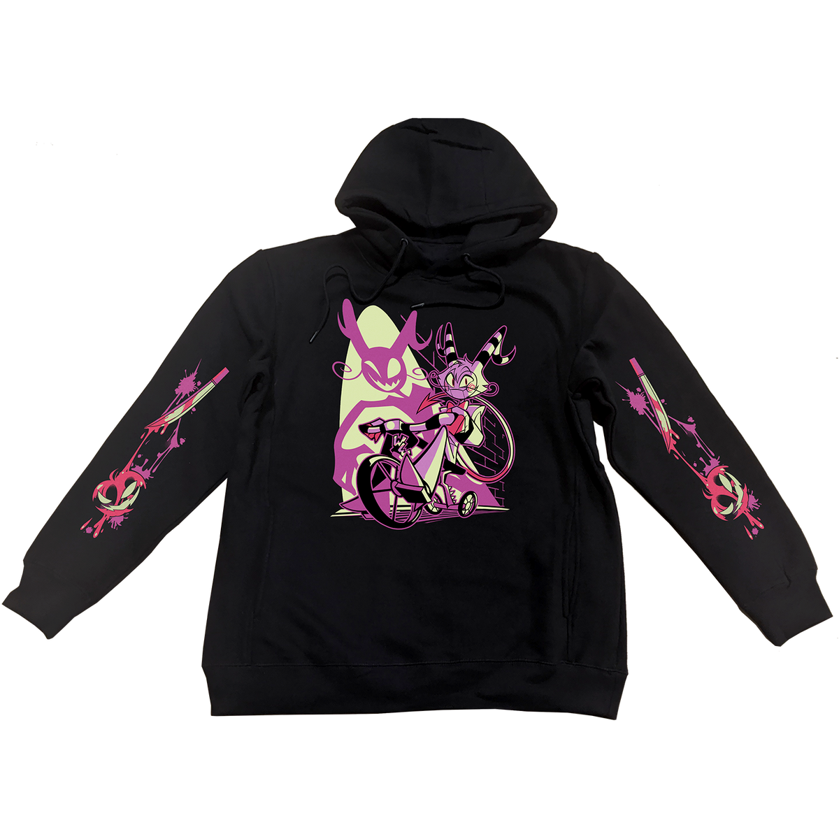 Pullover Hoodie - Wally Wackford Halloween Slasher w/Printed Sleeves *LIMITED STOCK*