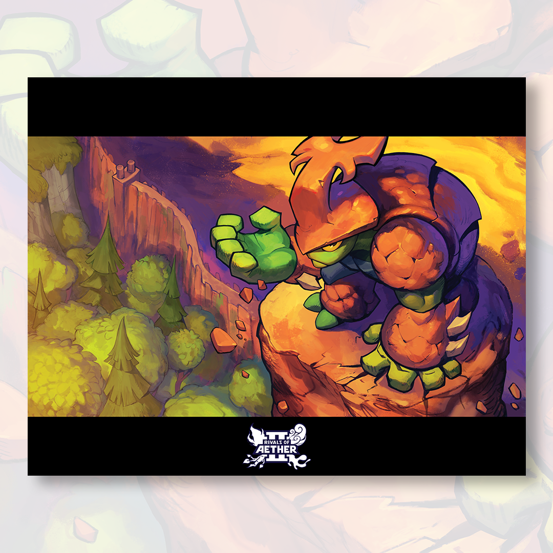 Rivals of Aether 2 - Kragg Poster Print