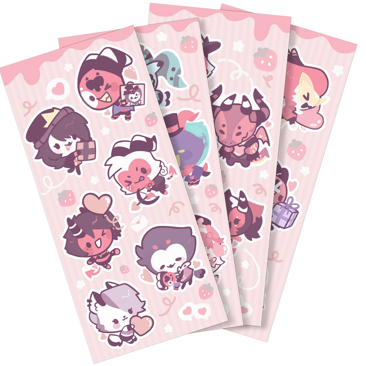 From Helluva Boss with Love Mini Chibi Sticker Set *LAST CHANCE*