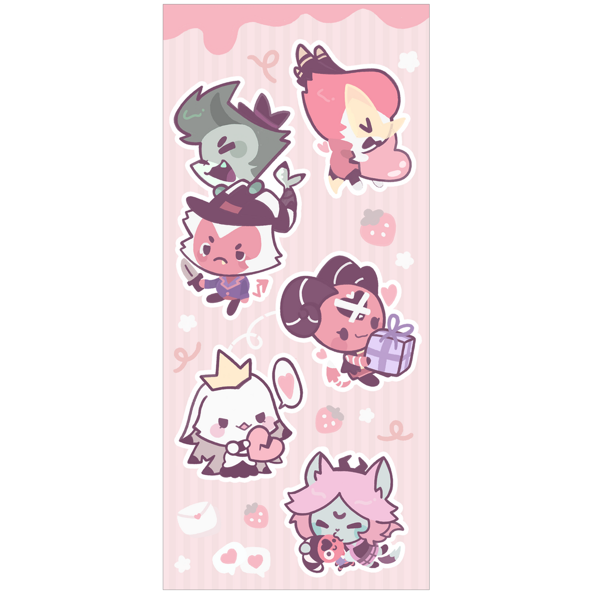 From Helluva Boss with Love Mini Chibi Sticker Set *LAST CHANCE*