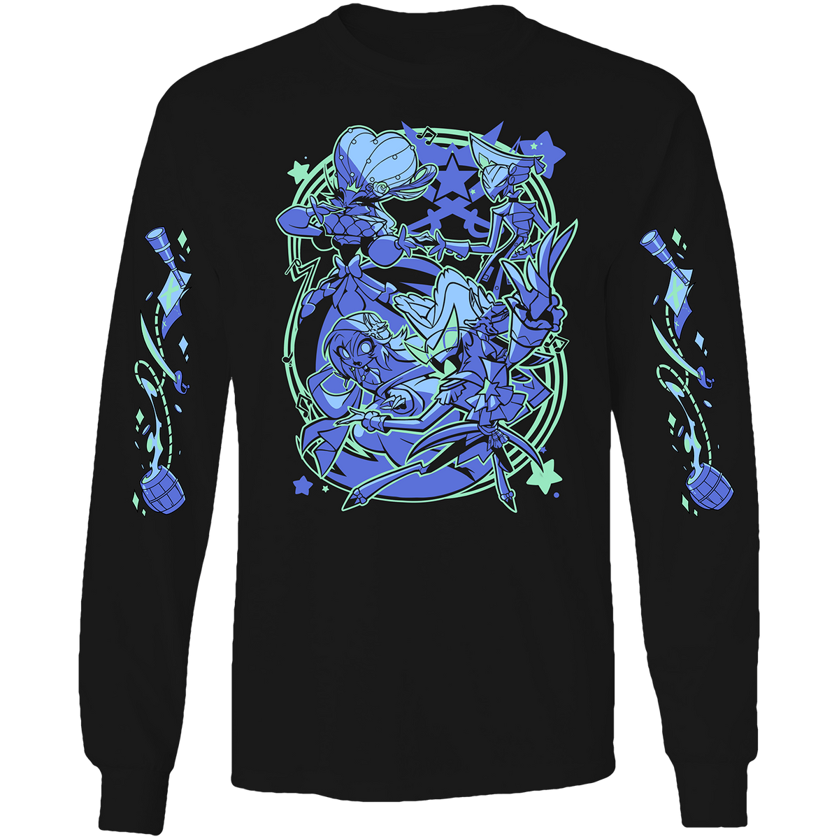 Long Sleeve Shirt - Vassago's Ship w/Printed Sleeves *LIMITED STOCK*