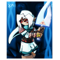 Ghostly Oni Swordsman - Poster Print