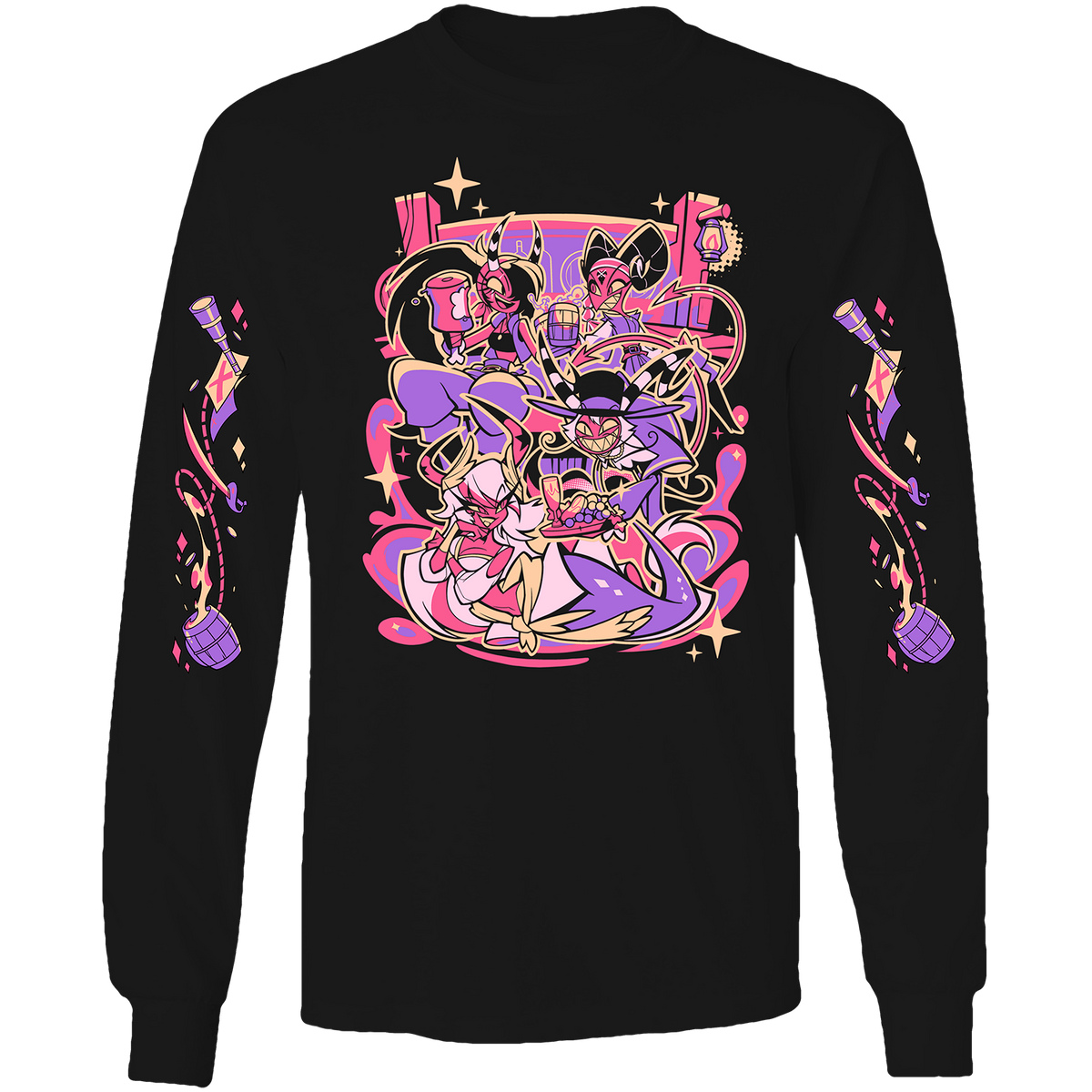 Long Sleeve Shirt - Wally's Tavern w/Printed Sleeves *LIMITED STOCK*