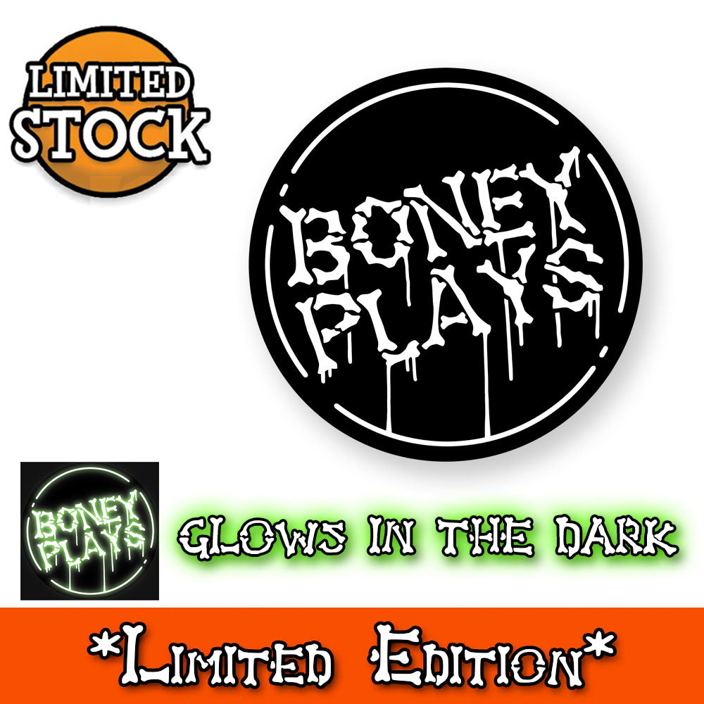 Boney Plays Emblem - Glow in the Dark Enamel Pin *SALE*