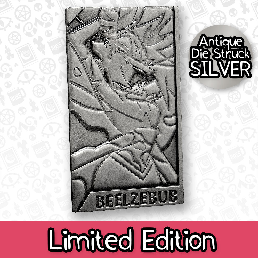 Beelzebub Silver Plated Metal Collectible Card *CLEARANCE*