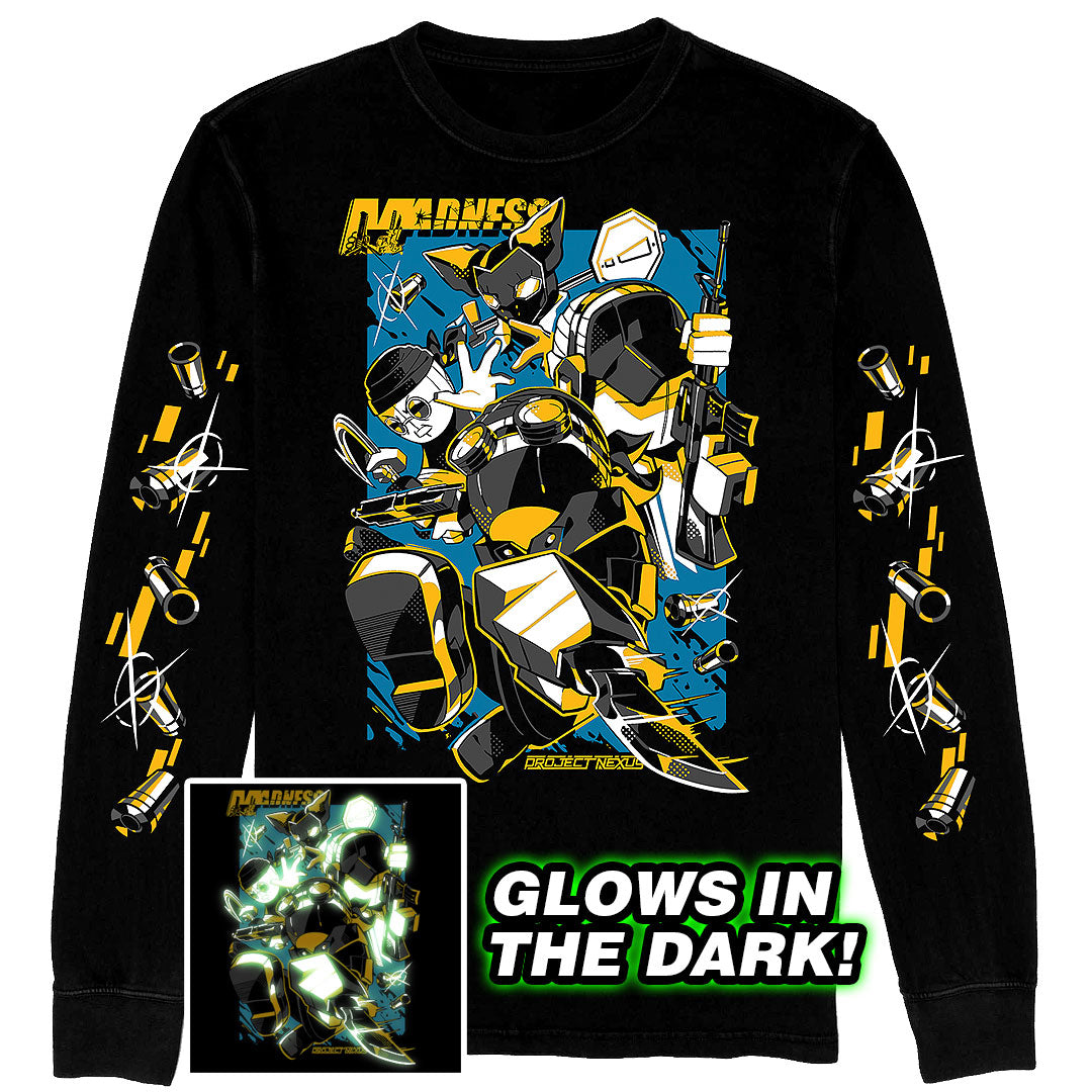 Long Sleeve T-Shirt - Madness Action - GLOWS IN THE DARK Night Watch Variant *PRE-ORDER*