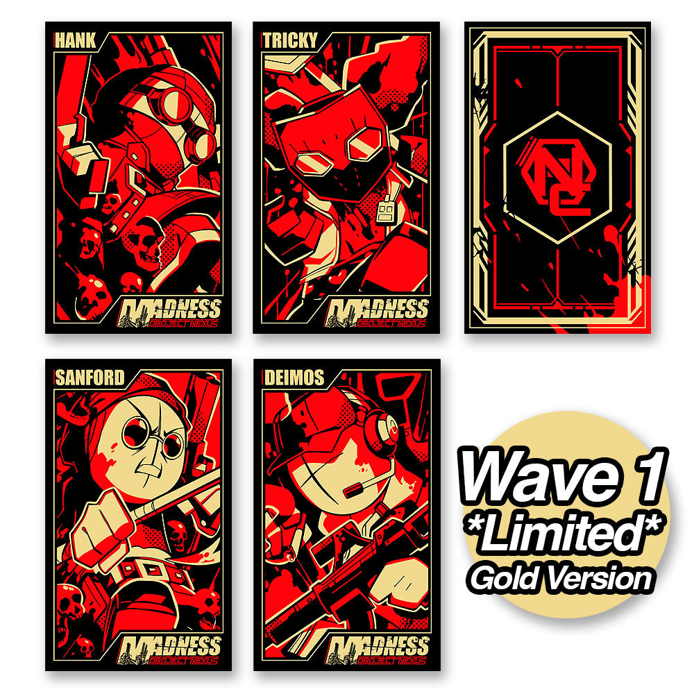 MADNESS: Project Nexus - Metal Card Set Series 1 Wave 1 Gold *LAST CHANCE*