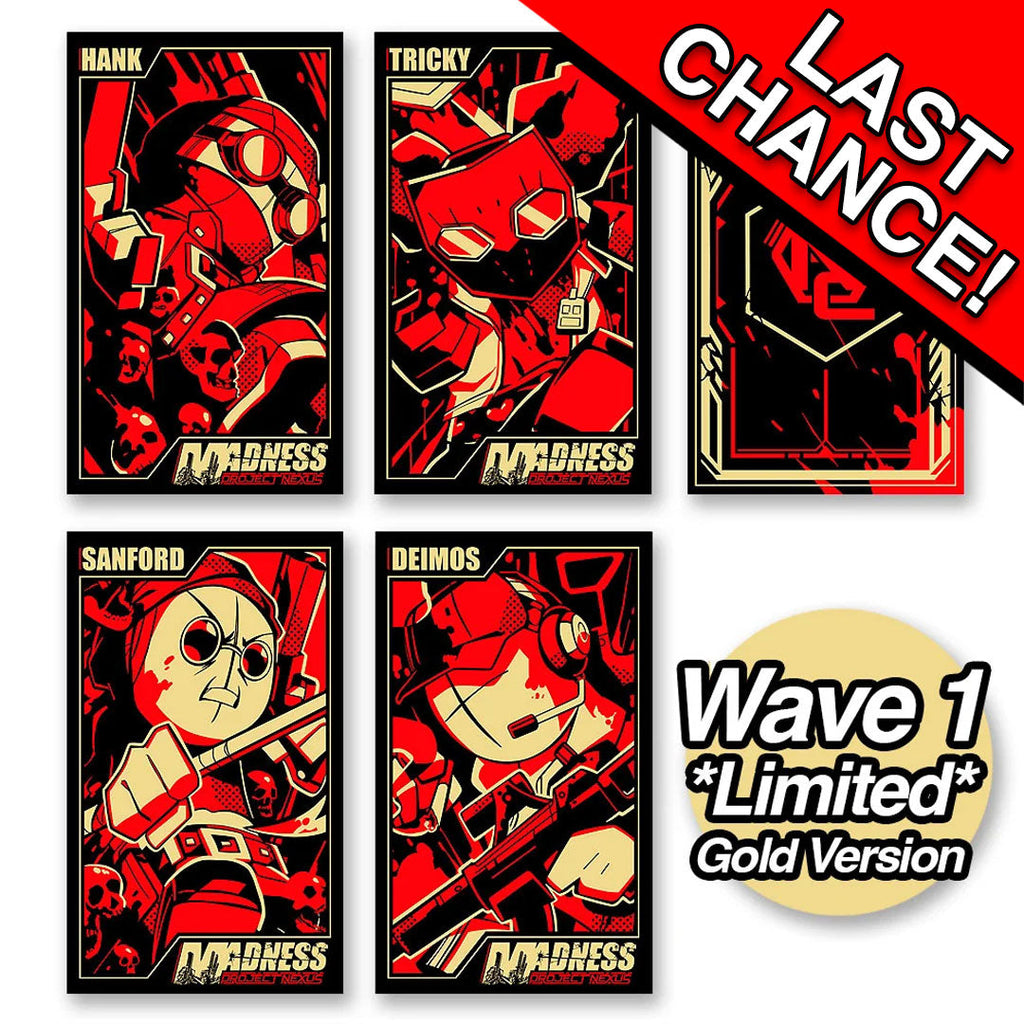 MADNESS: Project Nexus - Metal Card Set Series 1 Wave 1 Gold *LAST CHANCE*