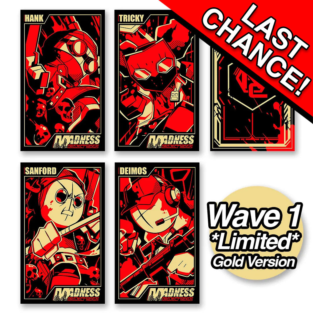 MADNESS: Project Nexus - Metal Card Set Series 1 Wave 1 Gold *LAST CHANCE*