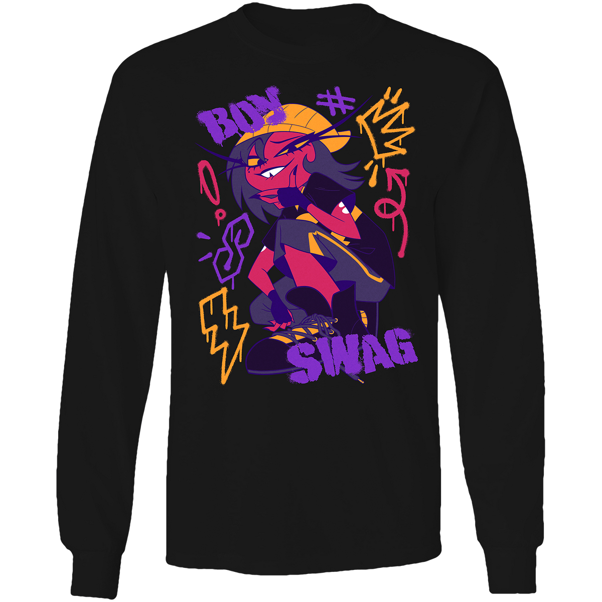 Long Sleeve Shirt - Unhappy Campers - Boy Swag *LAST ONE*