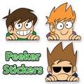 Eddsworld Peek Sticker Set