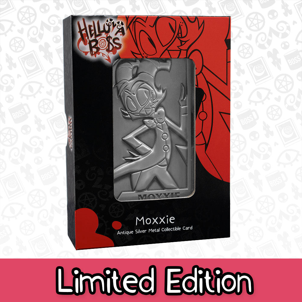 Moxxie Silver Plated Metal Collectible Card *CLEARANCE*