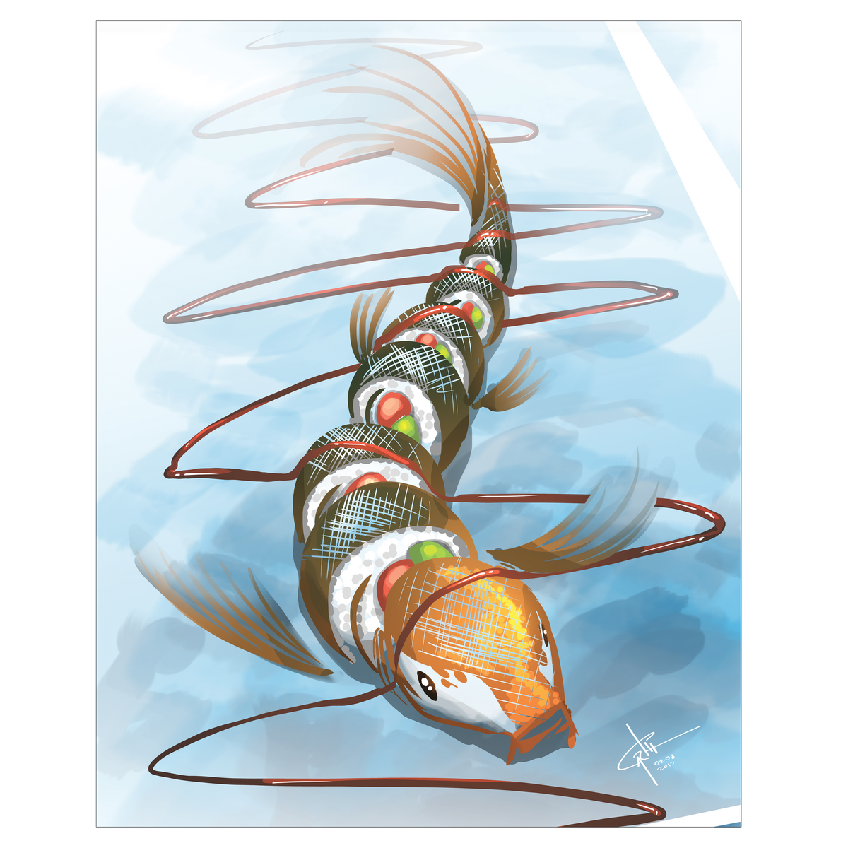 Sushi Fish - Poster Print